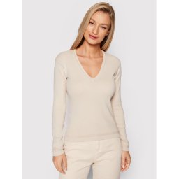 United Colors Of Benetton Sweater 1091D4625 Bézs Regular Fit