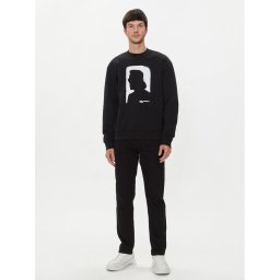 Karl Lagerfeld Jeans Pulóver 245D1807 Fekete Regular Fit