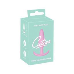 Cuties Mini Butt Plug - szilikon anál plug (pink, 2,1 cm)