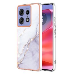 IMD MARBLE Védőburkolat Motorola Edge 50 Pro WHITE-hoz