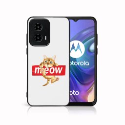 PROTEMIO MY ART Védőburkolat a Motorola Moto G04 / G24 / G24 teljesítményhez MEOW (183)