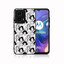 PROTEMIO MY ART Védőburkolat a Motorola Moto G04 / G24 / G24 teljesítményhez LIPSTICK (174)