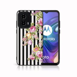 PROTEMIO MY ART Védőburkolat a Motorola Moto G04 / G24 / G24 teljesítményhez STRIPS (176)