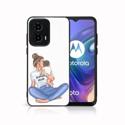 PROTEMIO MY ART Védőburkolat a Motorola Moto G04 / G24 / G24 teljesítményhez SUPERMOM (112)