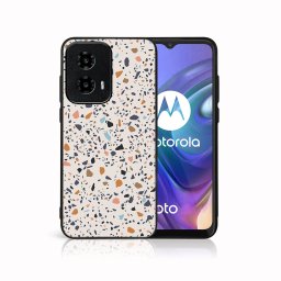 PROTEMIO MY ART Védőburkolat a Motorola Moto-hoz G04 / G24 / G24 Power BEIGE TERRAZZO (162)
