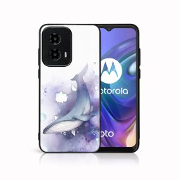 PROTEMIO MY ART Védőburkolat a Motorola Moto-hoz G04 / G24 / G24 Power WHALE (242)