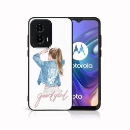 PROTEMIO MY ART Védőburkolat a Motorola Moto-hoz G04 / G24 / G24 Teljesítmény JÓ GIRL (130)