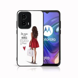 PROTEMIO MY ART Védőburkolat a Motorola Moto G04 / G24 / G24 teljesítményhez RED DRESS (137)