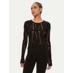 Patrizia Pepe Sweater 8K0226/K194-K103 Fekete Slim Fit