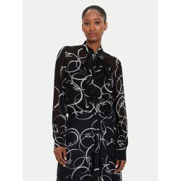 KARL LAGERFELD Blúz 245W1604 Fekete Regular Fit