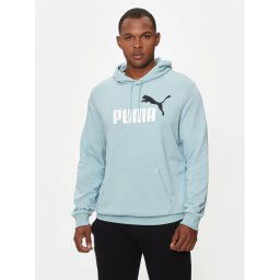 Puma Pulóver Ess+ Col Big Logo 586765 Kék Regular Fit