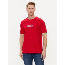 Tommy Hilfiger Póló Track Graphic MW0MW34429 Piros Regular Fit
