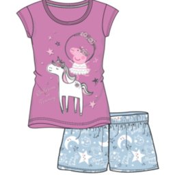 Peppa malac Unicorn gyerek rövid pizsama 110/116 cm