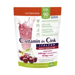 Interherb XXL C-vitamin + Cink meggy-vanília ízű italpor 90adag