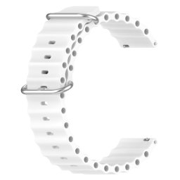OCEAN Univerzális szilikon szíj 22mm fehér