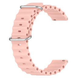 OCEAN Univerzális szilikon szíj 22mm rózsaszín
