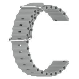 OCEAN Univerzális szilikon szíj 22mm szürke
