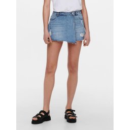 ONLY Farmer szoknya Texas 15227220 Kék Regular Fit