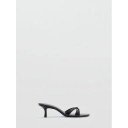 Mango Papucs Plane 77010295 Fekete