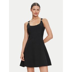 Guess Nyári ruha Arianna W4YK24 KCBO2 Fekete Regular Fit