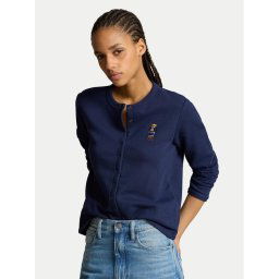 Polo Ralph Lauren Kardigán 211955298001 Sötétkék Slim Fit