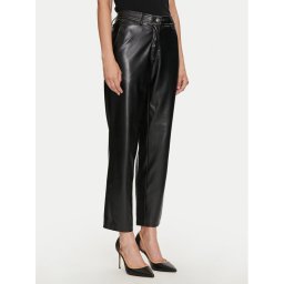 Guess Műbőr nadrág Lia W4YB18 WF8Q0 Fekete Regular Fit
