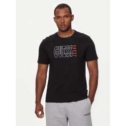 Guess Jeans Póló M4YI56 K8HM0 Fekete Slim Fit