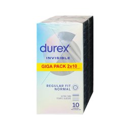 Durex Invisible Regular Fit - vékony óvszer (2x10db)