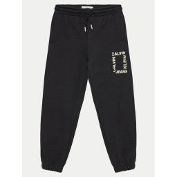 Calvin Klein Jeans Melegítő alsó Mini Hero IB0IB02125 Fekete Relaxed Fit