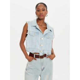 One Teaspoon Mellény 26415 Kék Oversize