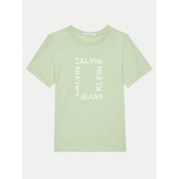 Calvin Klein Jeans Póló Maxi Hero IB0IB02159 Zöld Regular Fit