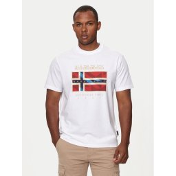 Napapijri Póló S-Dorees NP0A4IBE Fehér Regular Fit