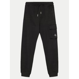 Calvin Klein Jeans Melegítő alsó Badge IB0IB02199 Fekete Relaxed Fit