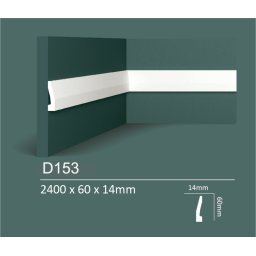 Dubai Decor D153 fali díszléc/szegélyléc 2400 x 60 x 14 mm