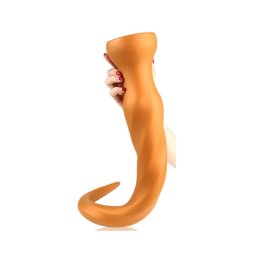 Super Long Huge Anal Plug -Gold,61cm.