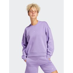adidas Pulóver ALL SZN Fleece Sweatshirt IC6450 Lila Loose Fit