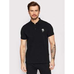KARL LAGERFELD Pólóing 745022 500221 Fekete Regular Fit