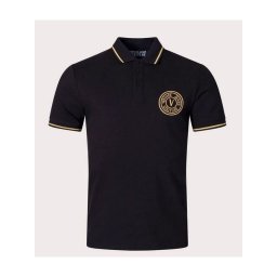 Versace Jeans Couture Pólóing 76GAGT02 Fekete Regular Fit