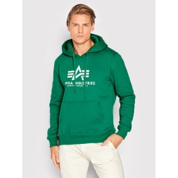 Alpha Industries Pulóver Basic 178312 Zöld Regular Fit