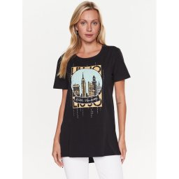 Liu Jo Sport Póló TA3186 J5003 Fekete Regular Fit