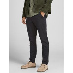 Jack&Jones Szövet nadrág Marco Dave 12174152 Fekete Slim Fit