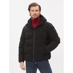 Tommy Hilfiger Pehelykabát MW0MW33958 Fekete Regular Fit
