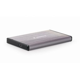 2.5" HDD SSD külső ház mobilrack USB3 szürke Gembird (EE2-U3S-3-LG)