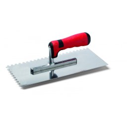 Fogazott glettelő, rozsdamentes, fogazás: 10x10mm Stan Karo 2K C5 13x28cm