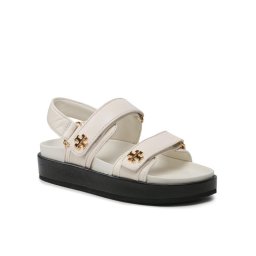 Tory Burch Szandál Kira Sport Sandal Calf Leather 144328 Ekru