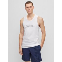 Boss Trikó 50491711 Fehér Regular Fit