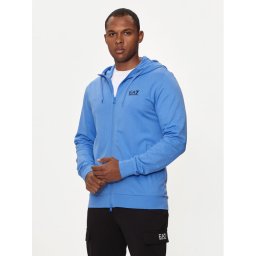 EA7 Emporio Armani Pulóver 8NPM33 PJVRZ 1526 Kék Regular Fit