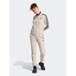 adidas Melegítő Essentials 3-Stripes IJ8786 Bézs Slim Fit