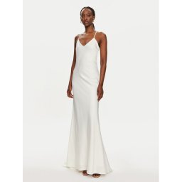 YAS Estélyi ruha Dottea 26031922 Fehér Slim Fit