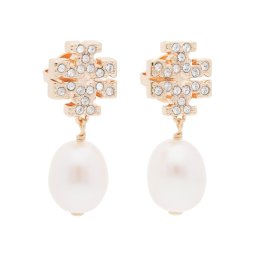 Tory Burch Fülbevaló Kira Pave Pearl Drop Earring 60525 Arany